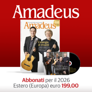 Abbonamento Estero (Europa) Amadeus (11 numeri + 11 cd inediti da gennaio a dicembre 2026)